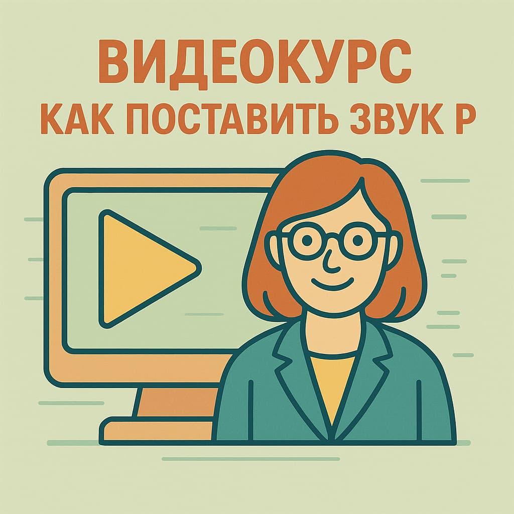 видеокурс как поставить звук р